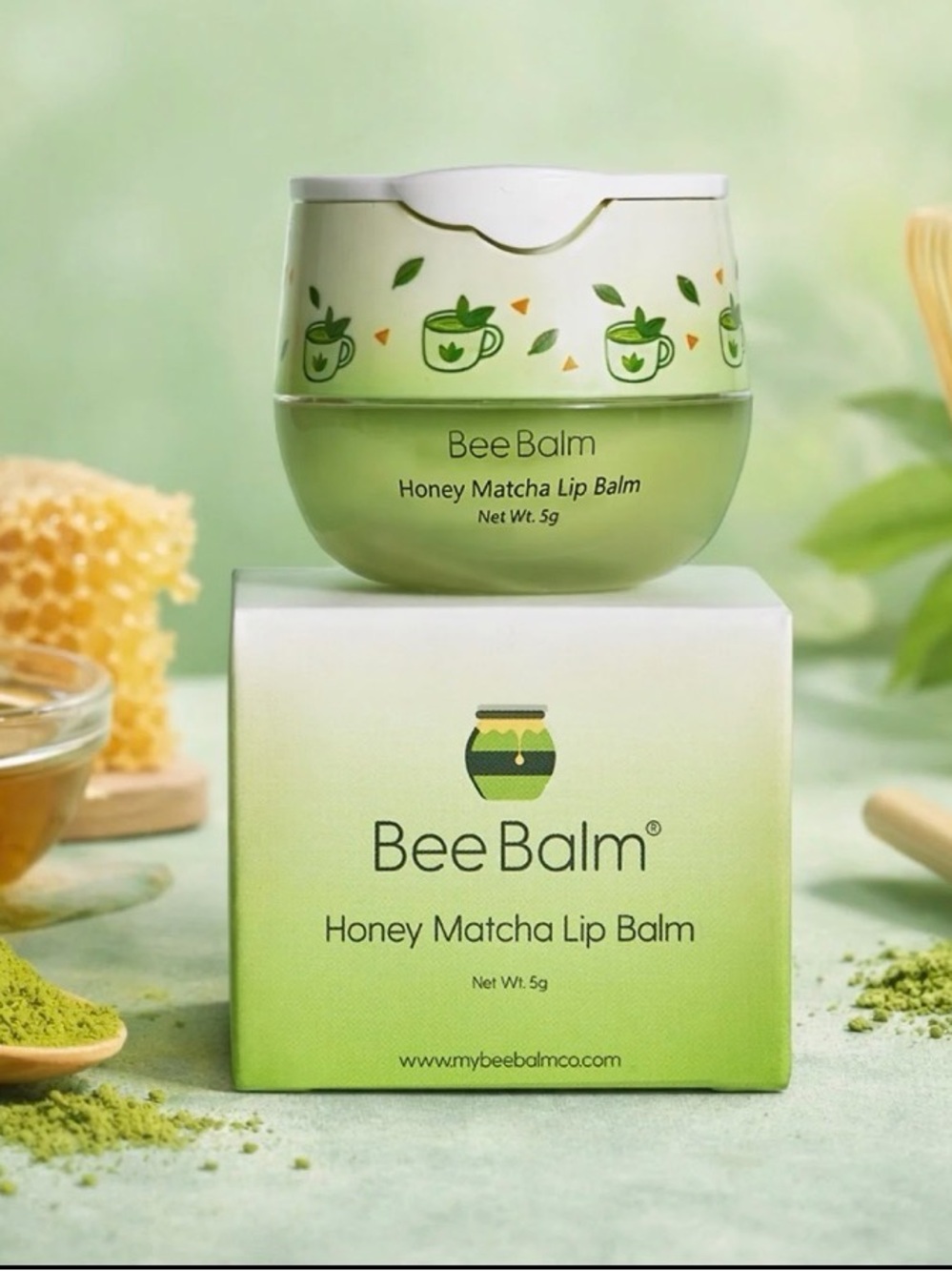 Limited Edition Bee Balm-Honey Matcha  Lip Balm